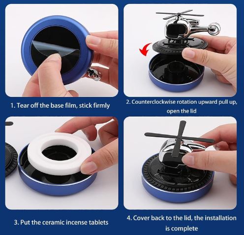 Solar Rotating Car Air Freshener